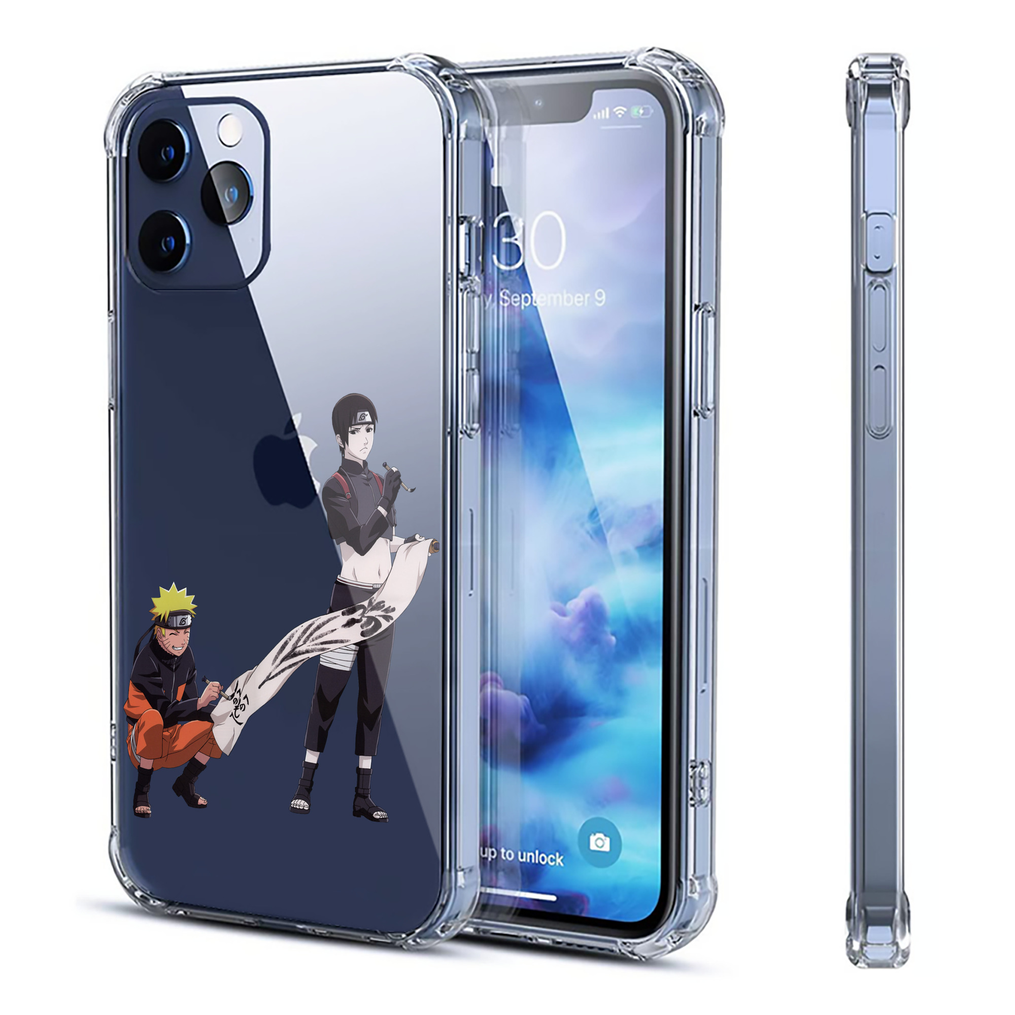 （画像用） NARUTO -ナルト- うずまき ナルト Uzumaki Naruto 【iPhone 12シリーズ対応】透明スマホケース（クリアソフトケース）
